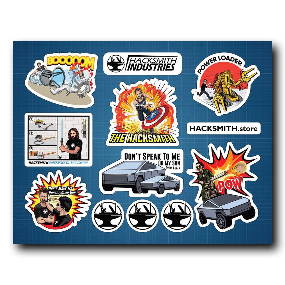 Hacksmith Sticker Sheet #1 - Hacksmith.store